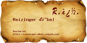 Reizinger Ábel névjegykártya