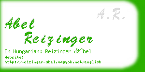 abel reizinger business card